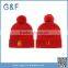 Popular design winter hat beanie with custom label