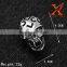 In Stock 2016 Fashion Punk Alien Skull Rings Man 316L Stainless Steel Fashion Jewelry
