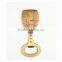 Custom polishing screws fixed wall mount beer bottle opener