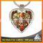 Free mould fee metal heart-shaped print catholic souvenir oem keychain