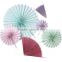 NEW Paper Rosettes Fans Pretty Pink backdrop paper flower decoration                        
                                                Quality Choice