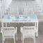 Hot sale factory price PE rattan dining table and chair set modern furniture