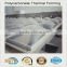 customized shape polycarbonate material hard skylight roofing