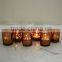 Charming Inexpensive Beautiful Decoration Copper Mecury Glass Votive Cup