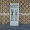 White Glass Sideboard Kitchen Display Wooden Tall Cabinet