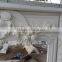 Outdoor and Indoor White Natural Marble Carving Stone Fireplace Prices