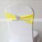 banquet elastic Chair band sash with removable mesh rhinestone buckle