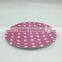 Baby candy color plastic disposable christmas paper plates