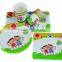 square /round shaped food grade kids party paper plates cups sets