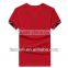 plain soft cotton summer men's v- neck short sleeve t-shirts