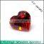 Beautiful heart shape orange color synthetic cubic zirconia
