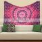 Indian Ombre Gypsy Elephant Hippie Mandala Wall Art Queen Cotton Boho Wall Hanging Home Decorative Ethnic Tapestry