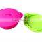 Hot sell cheap portable heat resistance 100% food grade silicone salad bowl