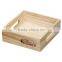 hot selling FSC&BSCI natural pine wooden kitchen tool vegetable food serving storage tray