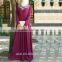 Oem service elegant fitting embroidery v neckline fashion design abaya dress
