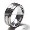 Custom unique tungsten wedding bands gold plated tungsten carbide rings
