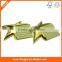 Golden Plastic star-shaped holder Sticky notepads memo pads