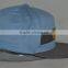 Guangzhou hat factory professional custom 100% cotton/light blue/embroidery logo/flat brim hat