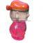 Custom Vinyl Mammon Figure Money Box,Clear Plastic Mammon Toy
