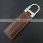 Wholesale custom logo printing business keychain leather