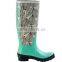 high heels women rubber rain boots