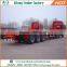 3 Axles 20ft 40ft flatbed trailer used for container transport
