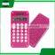 promotion custom mini portable plastic kids square pocket solar scientific counter calculator with maze game