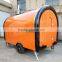 Unique design customized size food cart trailer for sale/snack sale food cart CE