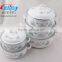 5Pcs Casserole belly Shape W/Metal Cover Light Color Decor