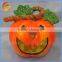 Beautiful ceramic halloween pumpkin decorations led light pumpkin