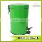 Hot selling colored garbage can pedal bin for 20L
