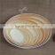 Oval cheap natual balsa wood craft oriental jewelry box