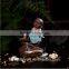 Little monk statue ceramic back flow incense burners wholesale