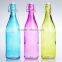 Colored wholesale glass water milk bottle with stopper
