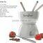 ceramic chocolate fondue set with candle and forks