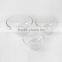 transparent round glass bowl set for rice soup