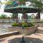 2.7m octagonal outdoor patio umbrella with plastic base