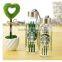 300ml custom private lable reusable glass water bottle with cloth cover