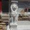china supplier home decor marble stone lion head fireplace mantel