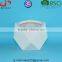 Modern style Geometry glazed white Ceramic Flower Plant Pot