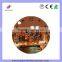 wooden plate clock with famous construct