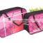 Clear PVC Mesh 3pcs Travel Kits Toiletry Bag Sets