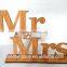 Wooden Mr&Mrs wedding decoration props