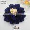 Cheap handmade small fabric flower for baby shoes