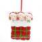 Baby In Bed Family Of 6 Personalized Christmas Tree Ornaments