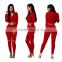 Plain Tracksuit Women Two Piece Set Female Knitting Cotton Hoodies Top And Pants Ladies Long Sleeve Outfit Canada Tracksuit
