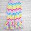 Hot Sale Rainbow Kids Ruffle Bottom Pants Cute Newborn Clothes Girls Triple Ruffle Pants Wholesale