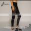 New Fashion Yoga Gym Geometric Mesh Leggings Fitness Work Out Black Elastic Running Pants