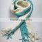 knitted chenille scarf