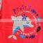 Wholesale Dolphin Kids Girls 2 Pcs Set Printed Knitted Short Sleeve Top Red Girls Clothing Set TP-7721